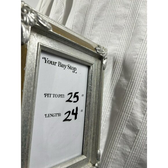 Talbots Plus Women's Top 18W Button Up Solid White Shirt Blouse Square Buttons - Picture 12 of 12